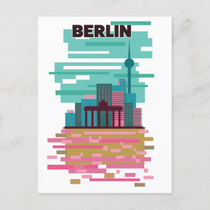 Carte Postale Faire-part Affiche de voyage à Berlin