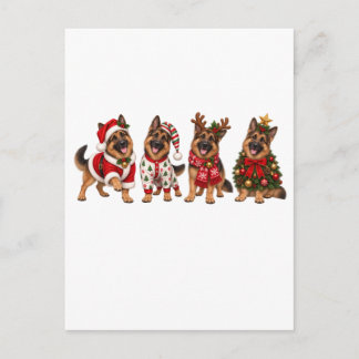 Carte Postale Faire-part Amis de Noël Berger Allemand de Noël