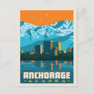Carte Postale Faire-part Anchorage, Alaska   Sauvegarder la date