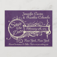 Ancien Tableau Noir Violet Sauvegarder La Date