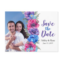 Anémone Fleur Photo Mariage Épargnez la Date