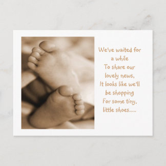 Carte Postale Faire-part Annonce de bébé