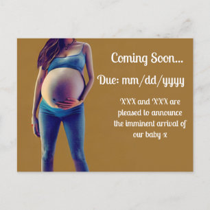 Carte Postale Faire-part Annonce de grossesse