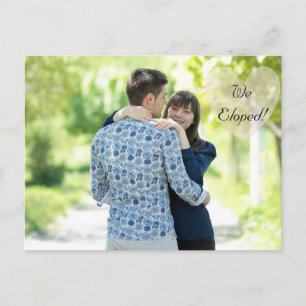 Carte Postale Faire-part Annonces de mariage ou de fuite amoureuse "Nous no