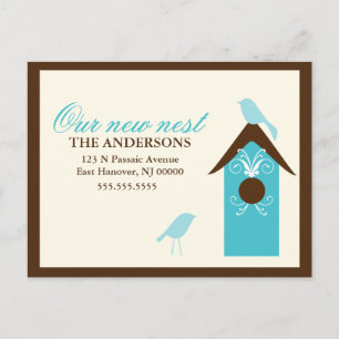 Carte Postale Faire-part Annonces mobiles de nid d'oiseaux