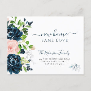 Carte Postale Faire-part Aquarelle florale mouvement moderne