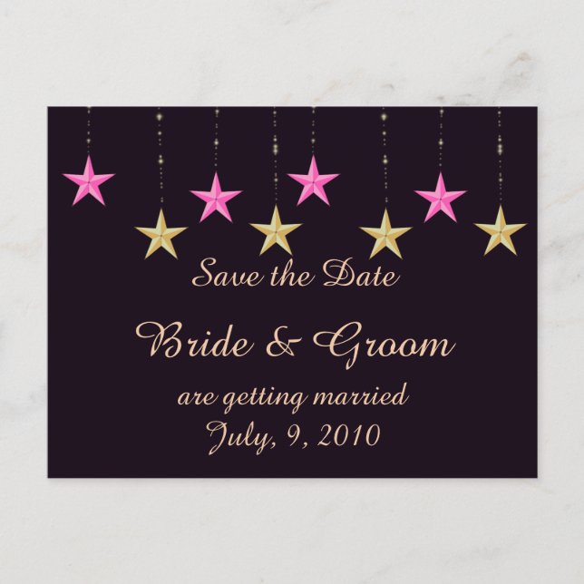 Carte Postale Faire-part Arabian Nights Save the Date Postcard (Devant)