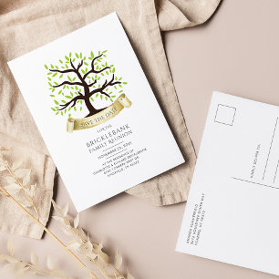 Carte Postale Faire-part Arbre généalogique Réunion annuelle de la fête de 