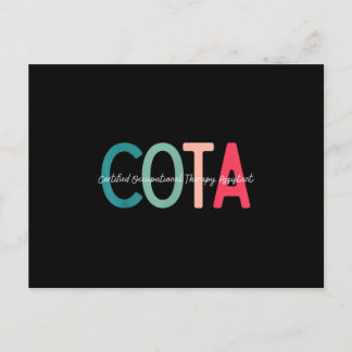 Carte Postale Faire-part Assistant en thérapie occupationnelle certifié pou