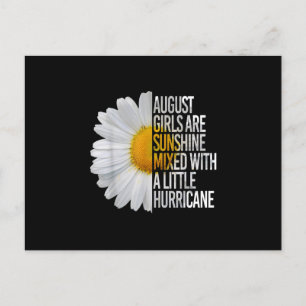 Carte Postale Faire-part August Birthday Womens Poison Funny Daisy Quota Po