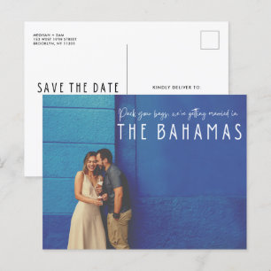 Carte Postale Faire-part Bahamas Destination Mariage Photo Enregistrer la d