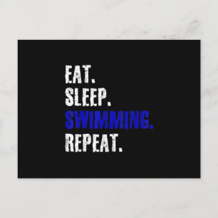 Carte Postale Faire-part Baignade Et Baignade Concevoir Un Cadeau D'Été