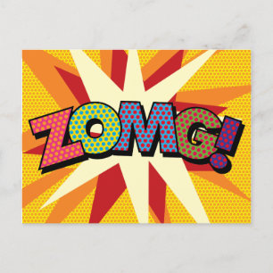 Carte Postale Faire-part Bande dessinée ZOMG