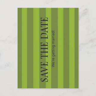 Carte Postale Faire-part Bandes vertes