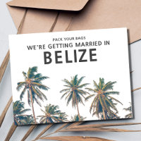 Belize Destination Wedding Enregistrer la date