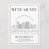 Birmingham Skyline Moderne Deco Changement d'Adres