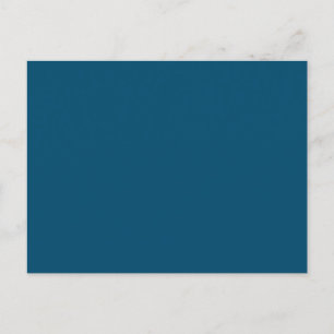 Carte Postale Faire-part Bleu océanique #00486B, vert dendroctone