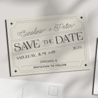 Boîte d'allumettes "Save the Date" inspirée des ob