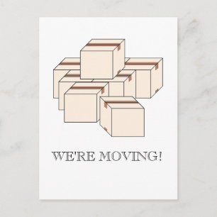 Carte Postale Faire-part Boîtes mobiles