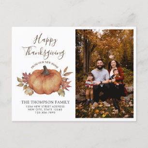 Carte Postale Faire-part Bon thanksgiving Nouveau Citrouille de résidence P
