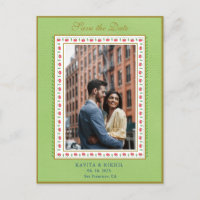 Bordure Fleur Mint Green Photo Save the Day