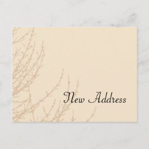 Carte Postale Faire-part Branches de la nature Changement d'adresse