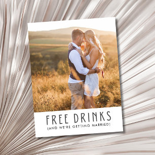 Carte Postale Faire-part Budget Photo Wedding Enregistrer la date