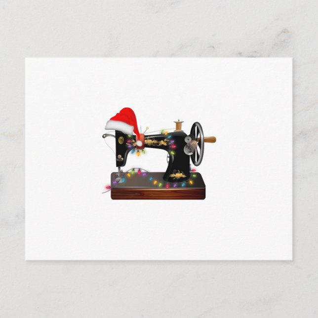 Carte Postale Faire-part Cadeau de couture| Joyeux Amour de Noël (Devant)