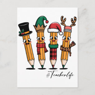 Carte Postale Faire-part Cadeau pour Enseignant Vie d'Enseignant au Crayo