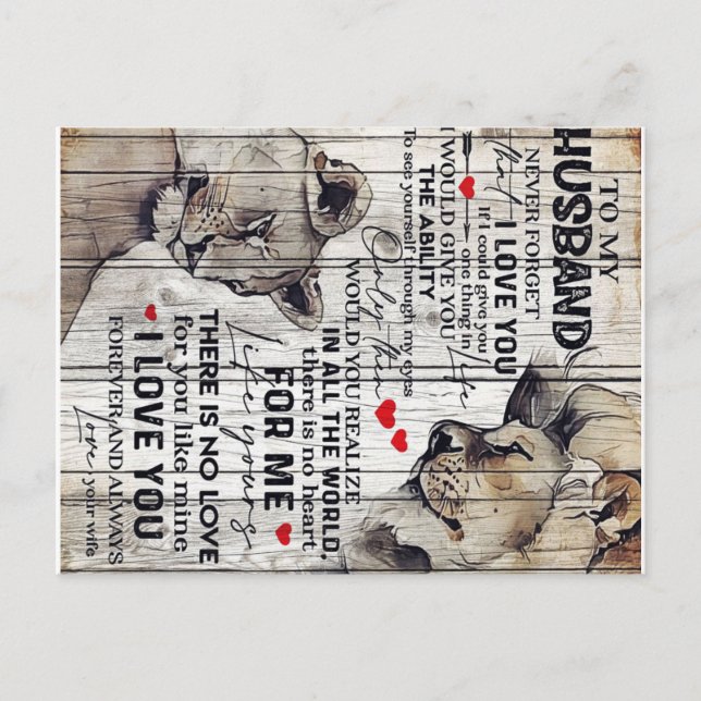 Carte Postale Faire-part Cadeau pour mon mari | Cadeau pour nouvelle maison (Devant)