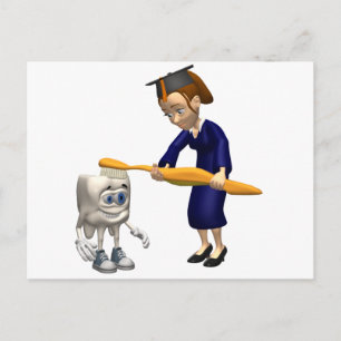 Carte Postale Faire-part Cadeaux d'hygiène dentaire ou de dentiste