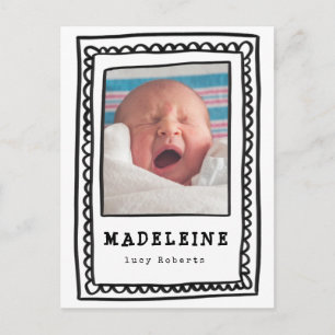 Carte Postale Faire-part cadre bizarre