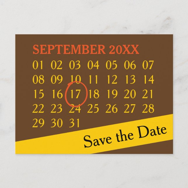 Carte Postale Faire-part Calendrier personnalisé simplement + votre photo,  (Devant)