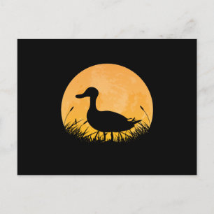 Carte Postale Faire-part Canard Easy Halloween tenue Mallard Dipper Moon