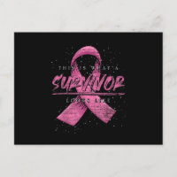 Cancer Survivor Pink Ribbon Breast Cancer Awarenes