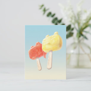 Carte Postale Faire-part Caractère Popsicles