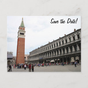 Carte Postale Faire-part Carré Saint-Marc à Venise, Italie