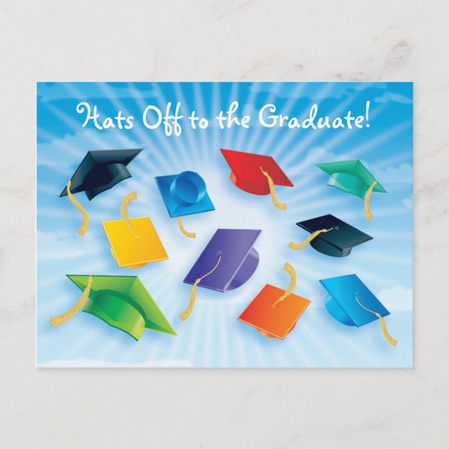 Carte Postale Faire-part Casquettes de l'école supérieure ! (Devant)