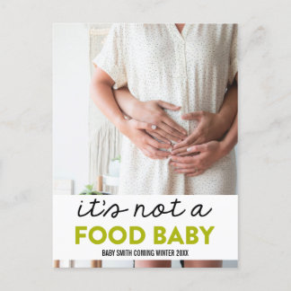 Carte Postale Faire-part Ce n'est pas une nourriture bébé Grossesse drôle