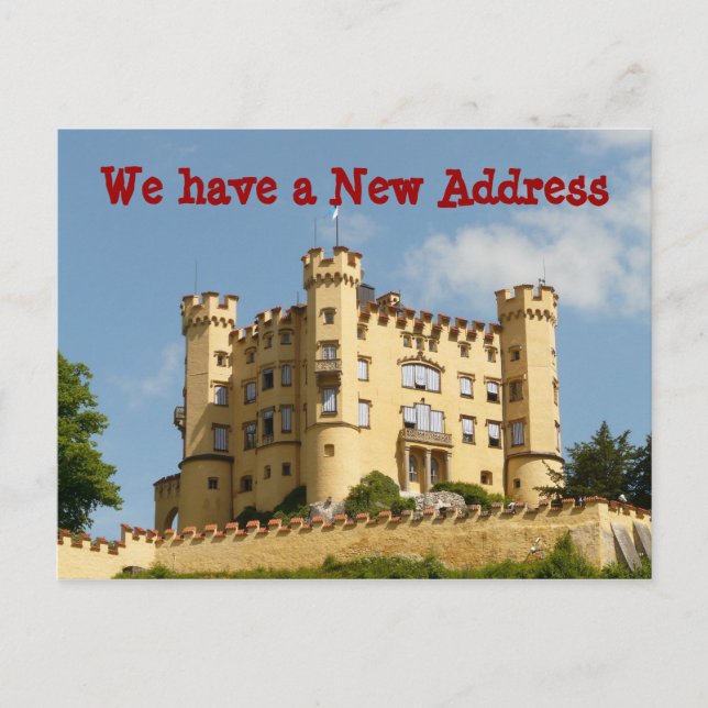 Carte Postale Faire-part Chaîne Changement d'adresse Nous avons déplacé Car (Devant)