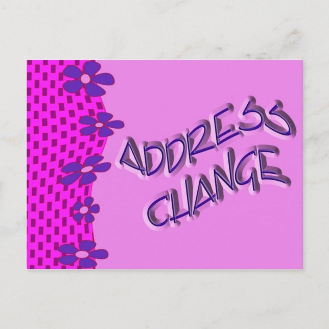 Carte Postale Faire-part Changement d'adresse (Devant)