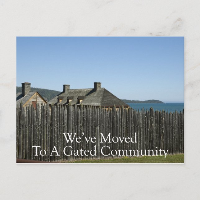 Carte Postale Faire-part Changement d'adresse - Communauté fermée (Devant)