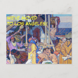 Carte Postale Faire-part Changement d'adresse de Los Angeles la Californie