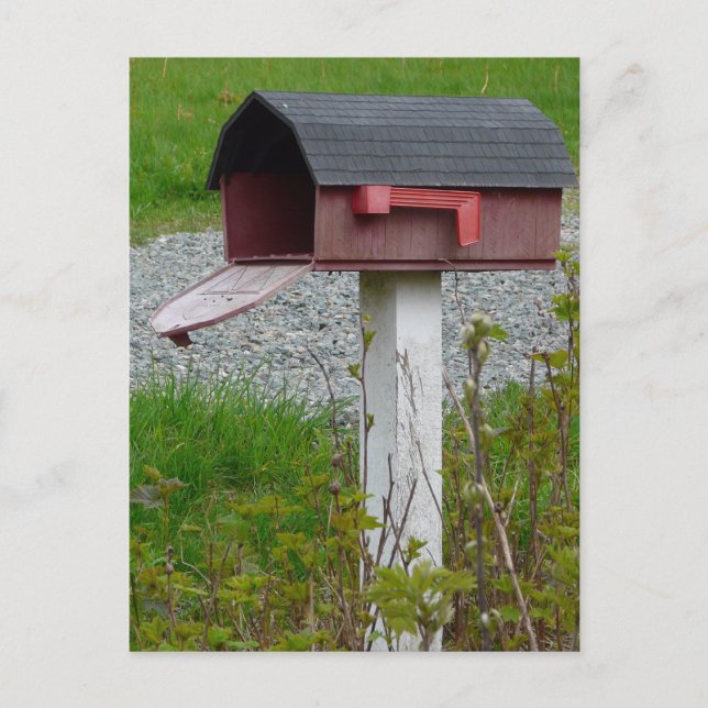 Carte Postale Faire-part Changement d'adresse la boîte aux lettres rurale (Devant)