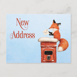 Carte Postale Faire-part Changement d'adresse mignon Annonce de nouvelle ad