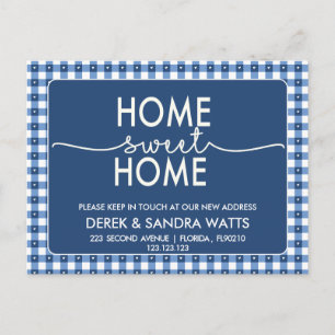 Carte Postale Faire-part Changement d'adresse nous avons déménagé maison ru