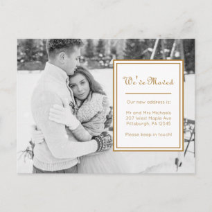 Carte Postale Faire-part Changement d'adresse Photo classique avec message