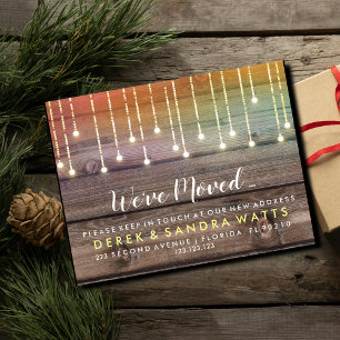 Carte Postale Faire-part Changement d'adresse que nous avons déplacé les fe