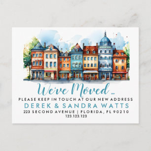 Carte Postale Faire-part Changement d'adresse que nous avons déplacé rue