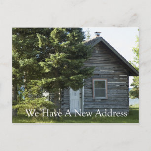 Carte Postale Faire-part Changement d'adresse - rive d'un lac